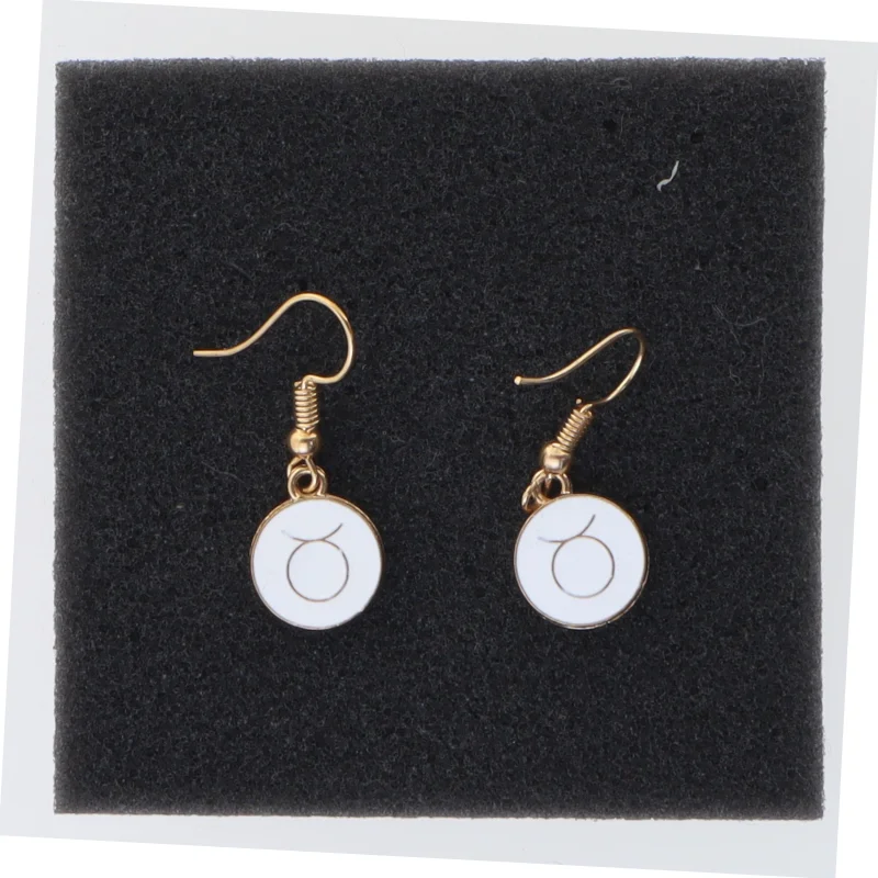 Øreringe med stjernetegnet Tyr (str. Ø 14 mm)