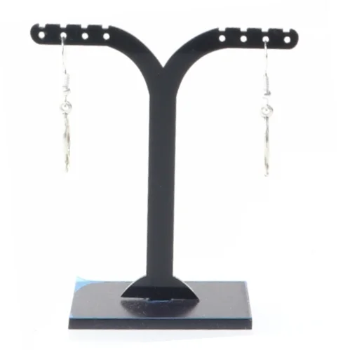 Sølvfarvede øreringe (str. 1,5 cm)