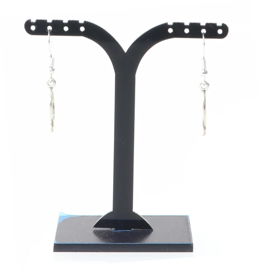 Sølvfarvede øreringe (str. 1,5 cm)