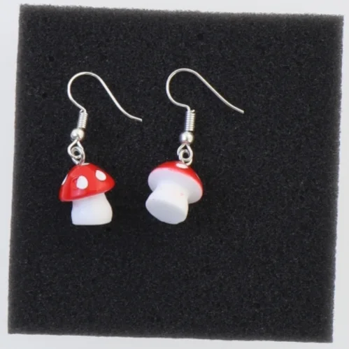 Svampeøreringe (str. 1 cm)