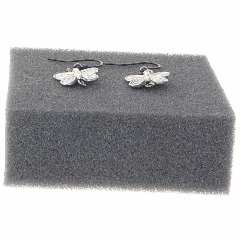 Sommerfugleøreringe (str. 1,5 cm)