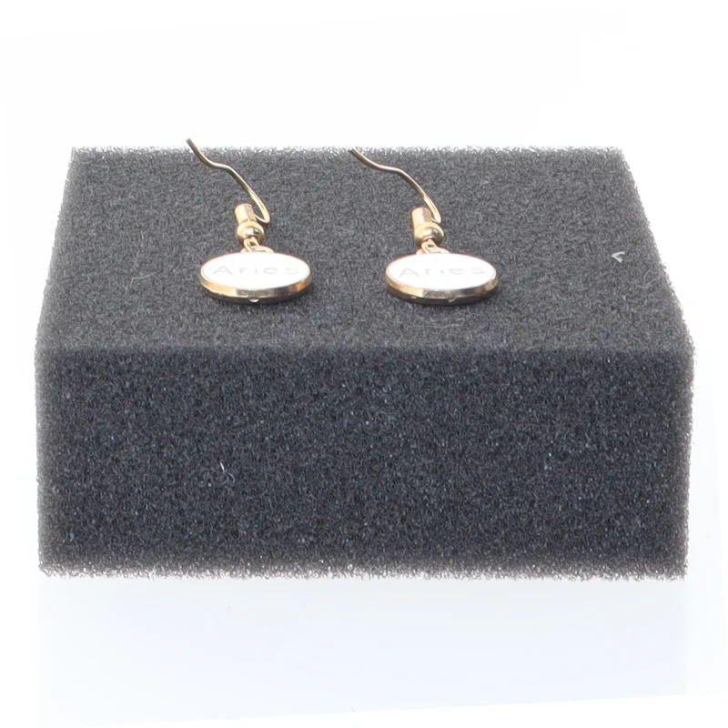 Øreringe med Vædderen stjernetegn (str. Ø 14 mm)