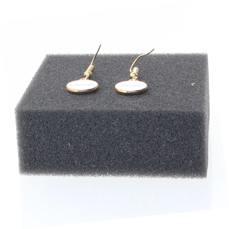 Øreringe med stjernetegnet Tvilling (str. Ø 14 mm)