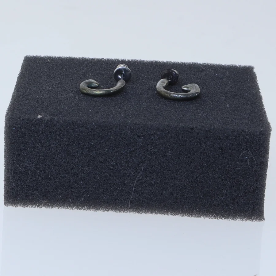 Fiske krog-øreringe (str. 2,5 cm)