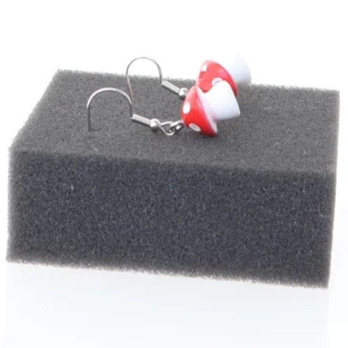 Øreringe med svampeform (str. 1 cm)