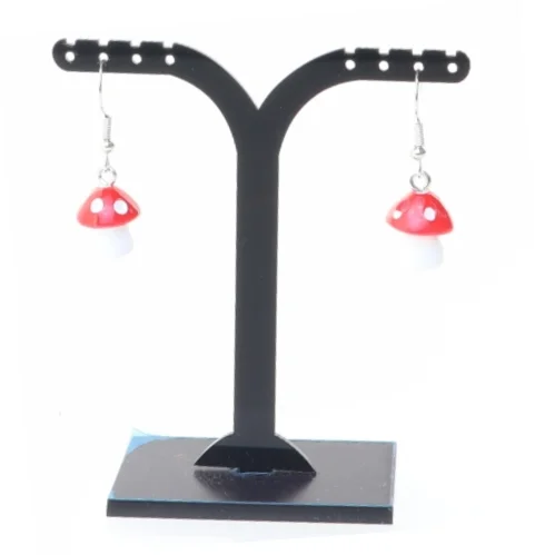 Øreringe med svampeform (str. 1 cm)