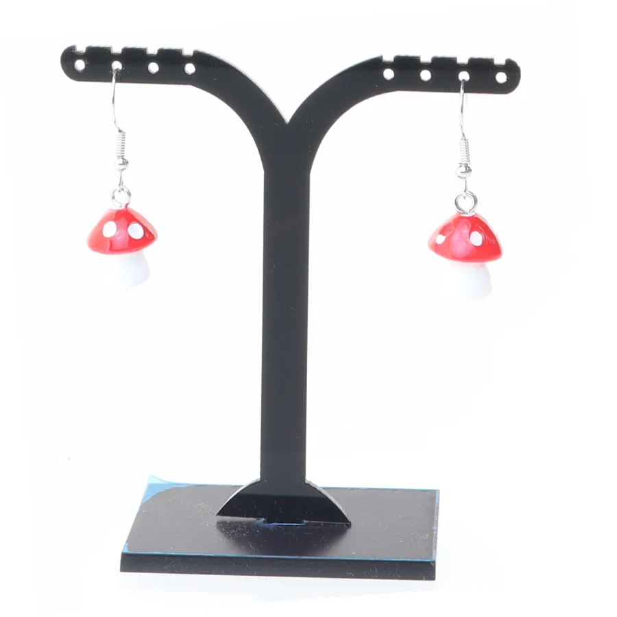 Øreringe med svampeform (str. 1 cm)