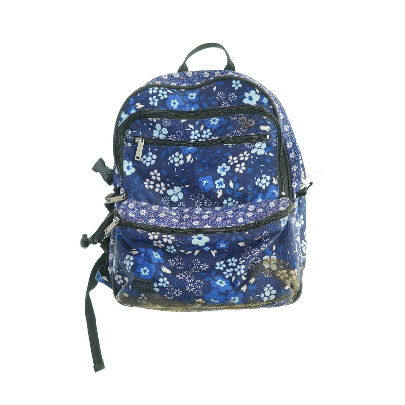 Blomstermønstret rygsæk (str. 40 x 34 cm)