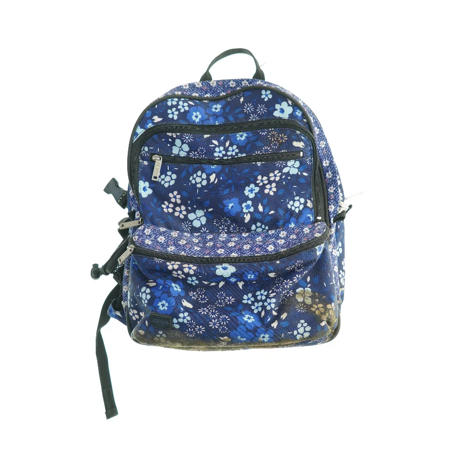 Blomstermønstret rygsæk (str. 40 x 34 cm)