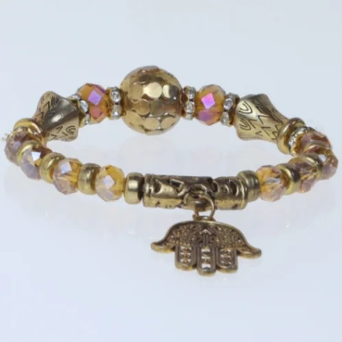 Armbånd med dekorativ vedhæng (str. Ø 7 cm)