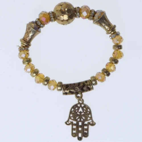 Armbånd med dekorativ vedhæng (str. Ø 7 cm)