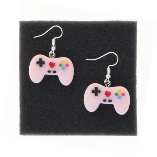 Øreringe formet som spillekonsol controllere (str. 2,5 cm)