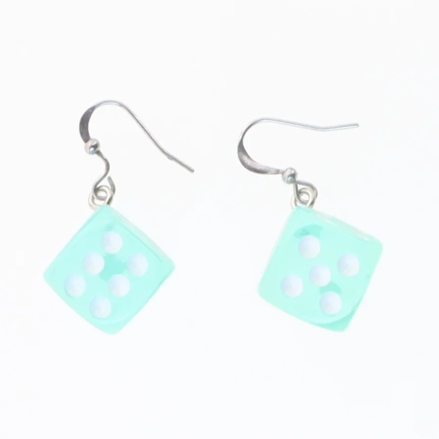 Terning øreringe (str. 2,5 cm)