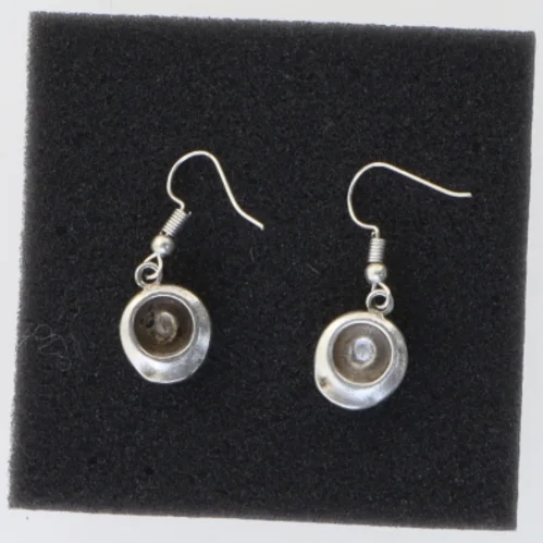 Sølvøreringe (str. 1 cm)