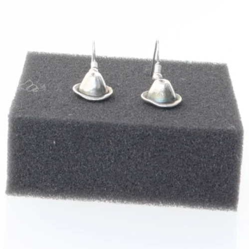 Sølvøreringe (str. 1 cm)