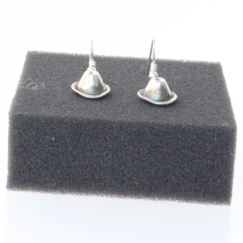 Sølvøreringe (str. 1 cm)