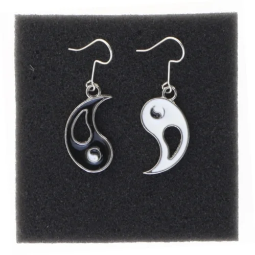 Yin Yang øreringe (str. 2,5 cm)