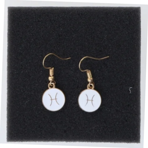 Fisken stjernetegn øreringe (str. Ø 14 mm)