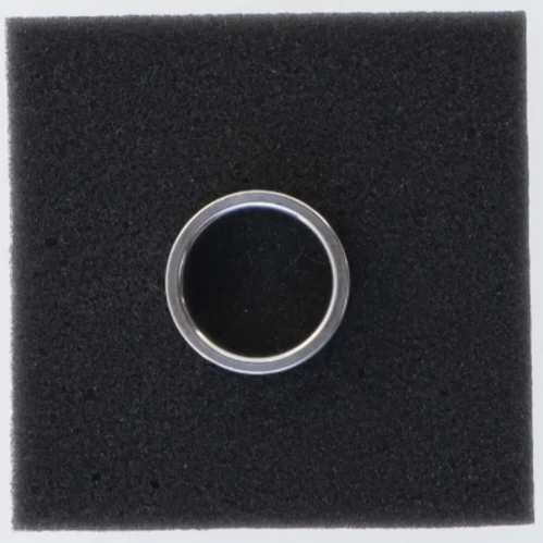 Sølvfarvet ring (str. Størrelse, 60)