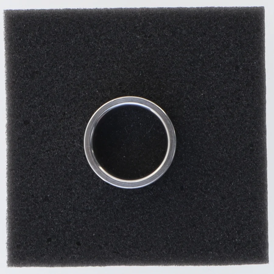 Sølvfarvet ring (str. Størrelse, 60)