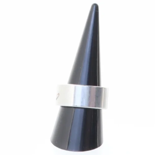 Sølvfarvet ring (str. Størrelse, 60)