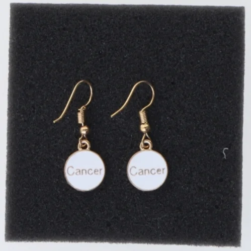 Øreringe med stjernetegnet Krebsen (str. Ø 14 mm)