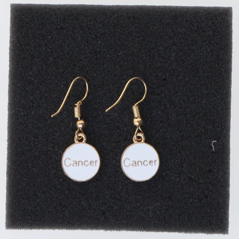 Øreringe med stjernetegnet Krebsen (str. Ø 14 mm)