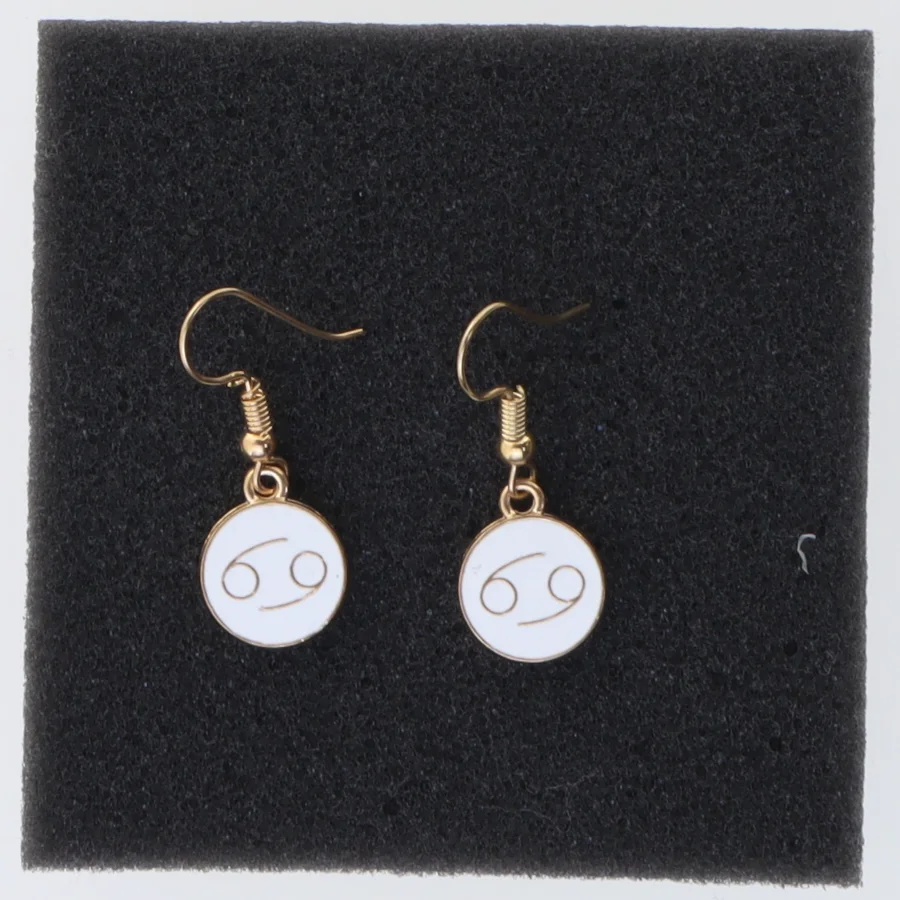 Øreringe med stjernetegnet Krebsen (str. Ø 14 mm)