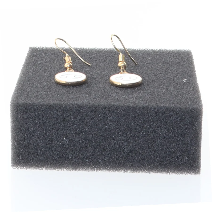 Øreringe med stjernetegnet Krebsen (str. Ø 14 mm)