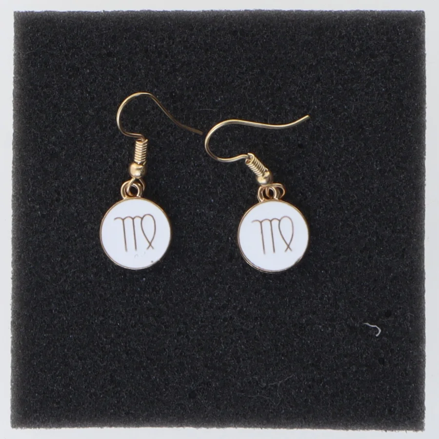 Øreringe med stjernetegn Jomfruen (str. Ø 14 mm)