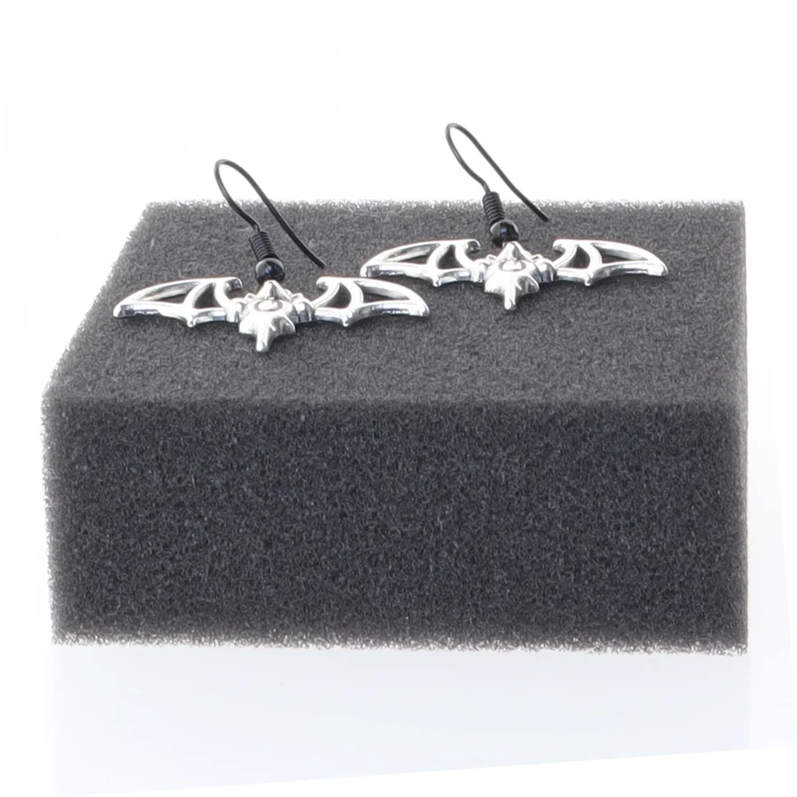 Flagermus-ørehængere (str. 3,5 x 2,5 cm)