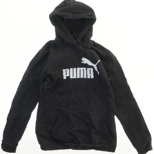 Sort hættetrøje med logo fra Puma (str. 164)