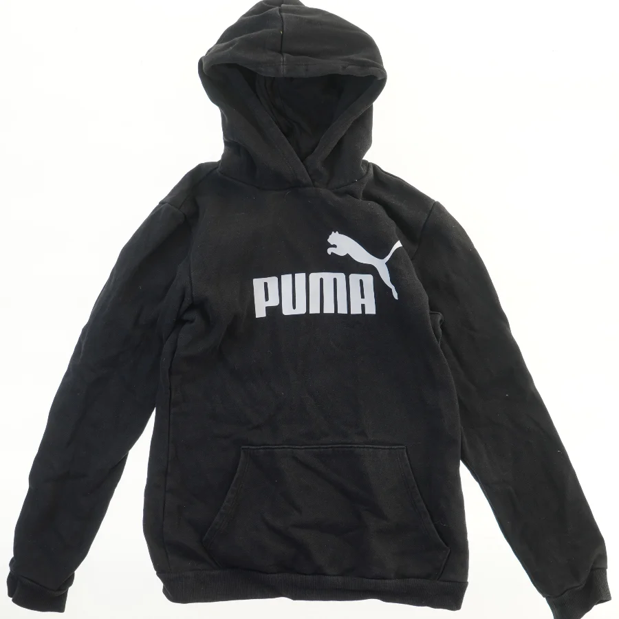 Sort hættetrøje med logo fra Puma (str. 164)