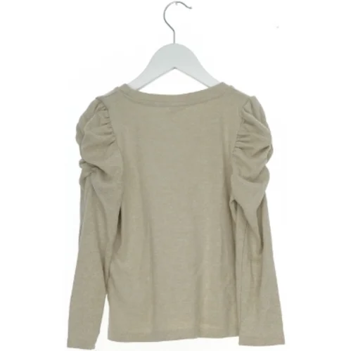 Langærmet beige bluse fra Lindex (str. 128)