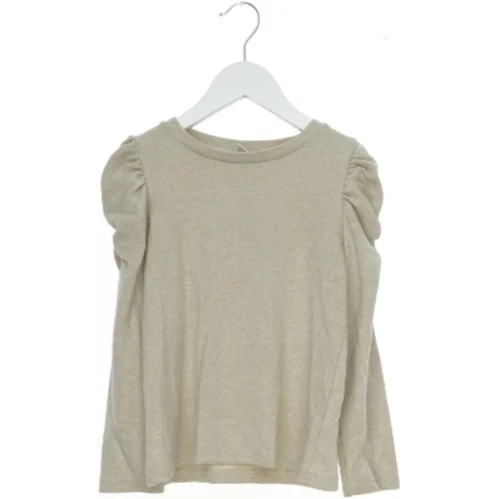 Langærmet beige bluse fra Lindex (str. 128)