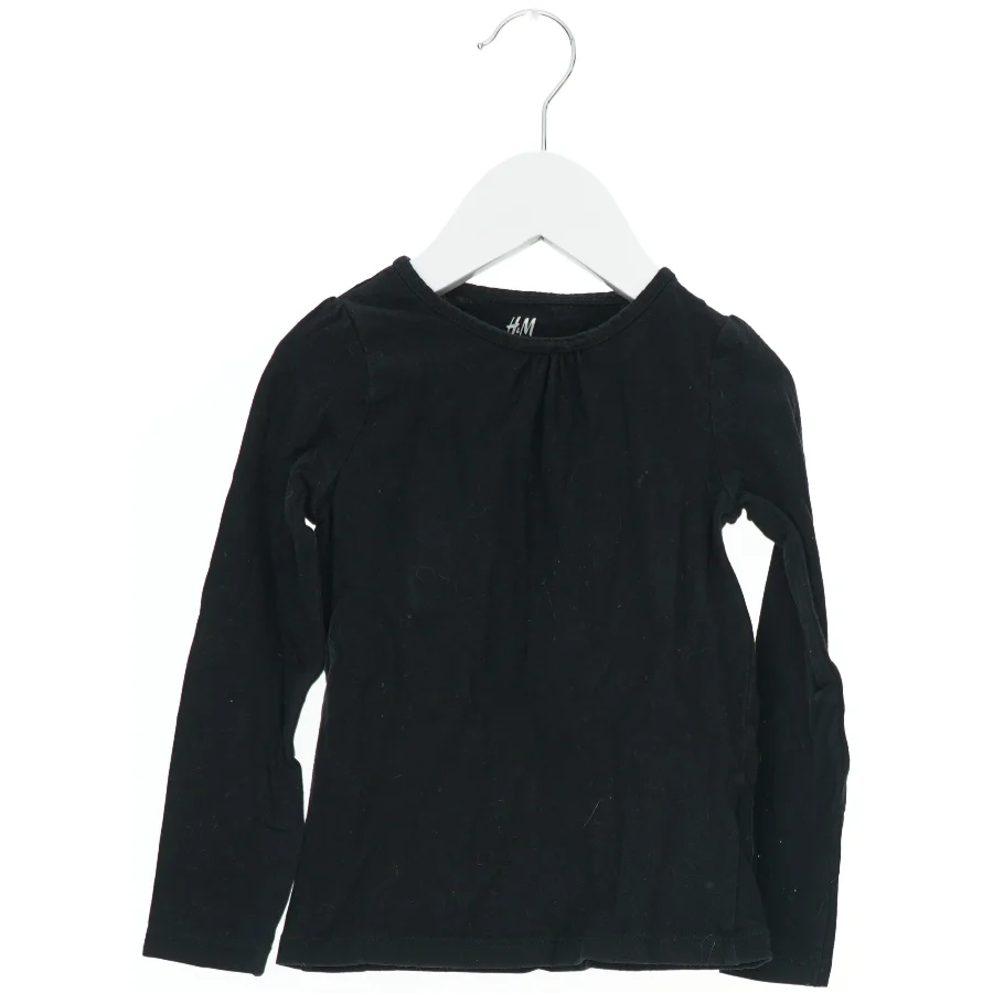 Langærmet sort bluse fra H&M (str. 98)