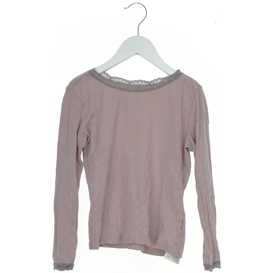 Langærmet bluse med blondekanter fra Name It (str. 122)