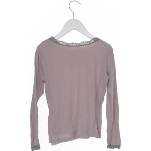 Langærmet bluse med blondekanter fra Name It (str. 122)