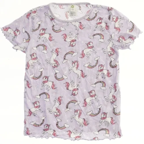 T-shirt med enhjørninge og regnbueprint fra Lindex (str. 122)