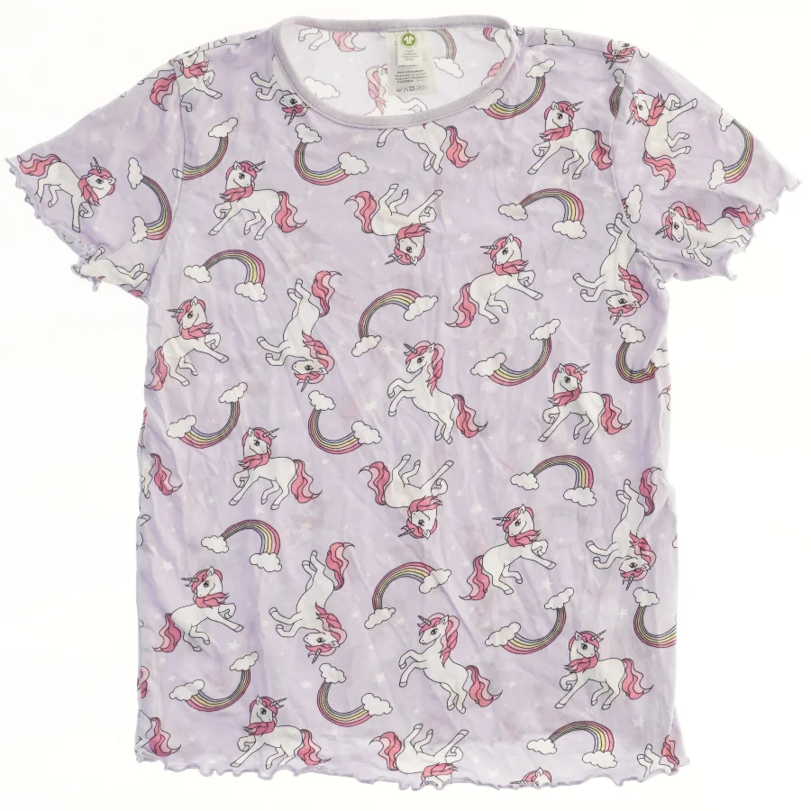 T-shirt med enhjørninge og regnbueprint fra Lindex (str. 122)