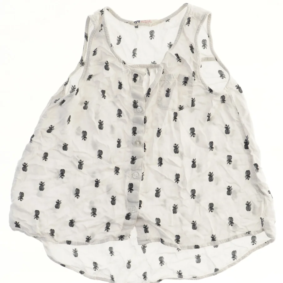 Ærmeløs top med ananasmønster fra H&M (str. 140)