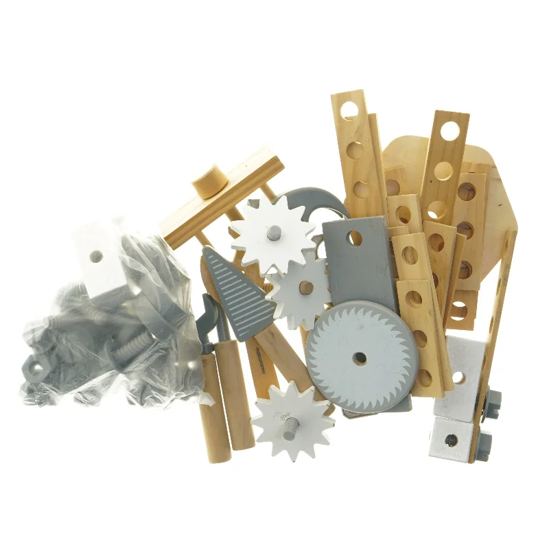 Byggesæt af træ og plastik