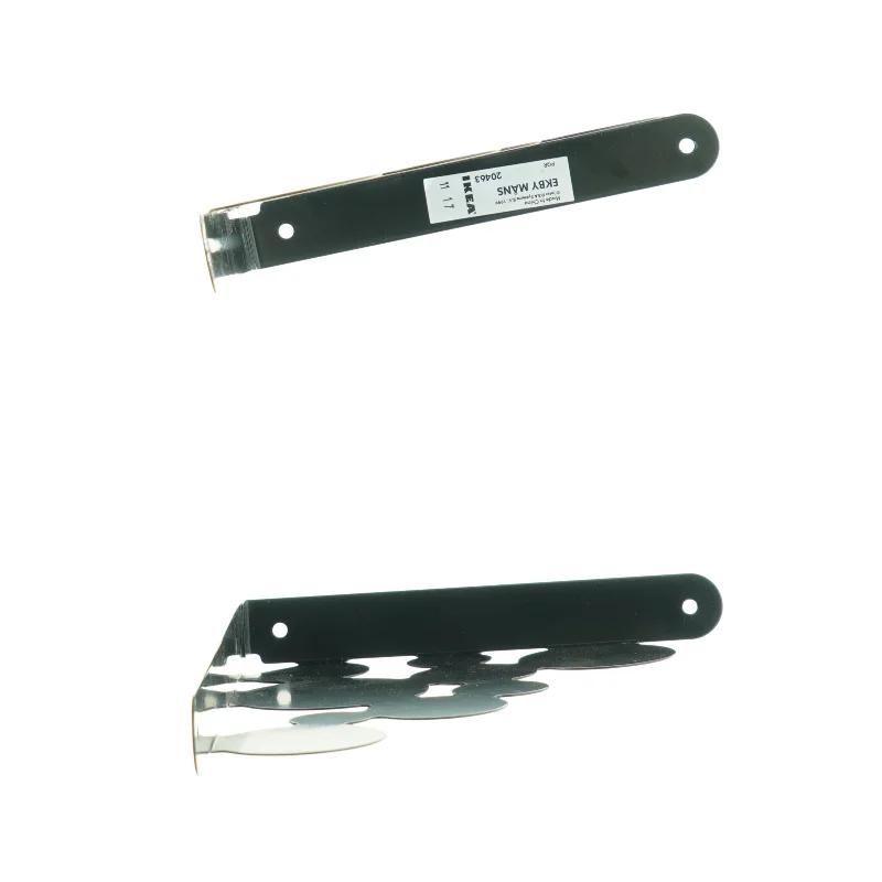 Sorte metal hyldeknægt (str. 25 x 18 x 2 cm)