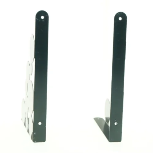 Sorte metal hyldeknægt (str. 25 x 18 x 2 cm)