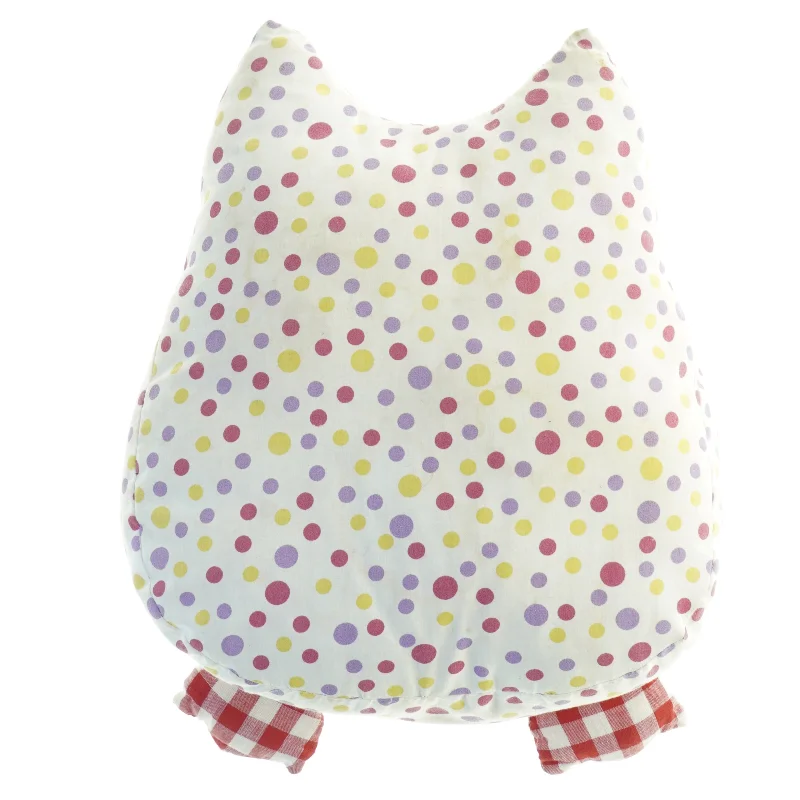 Ugleformet pude med prikker (str. 30 x 24 cm)