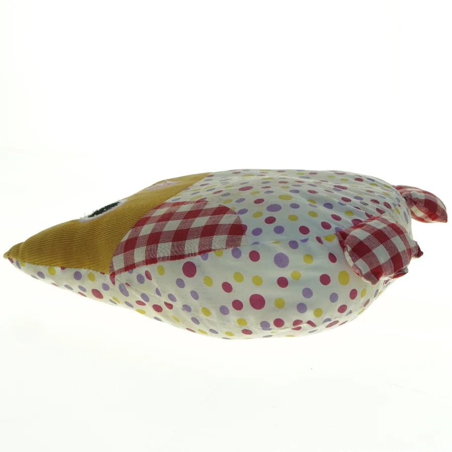 Ugleformet pude med prikker (str. 30 x 24 cm)