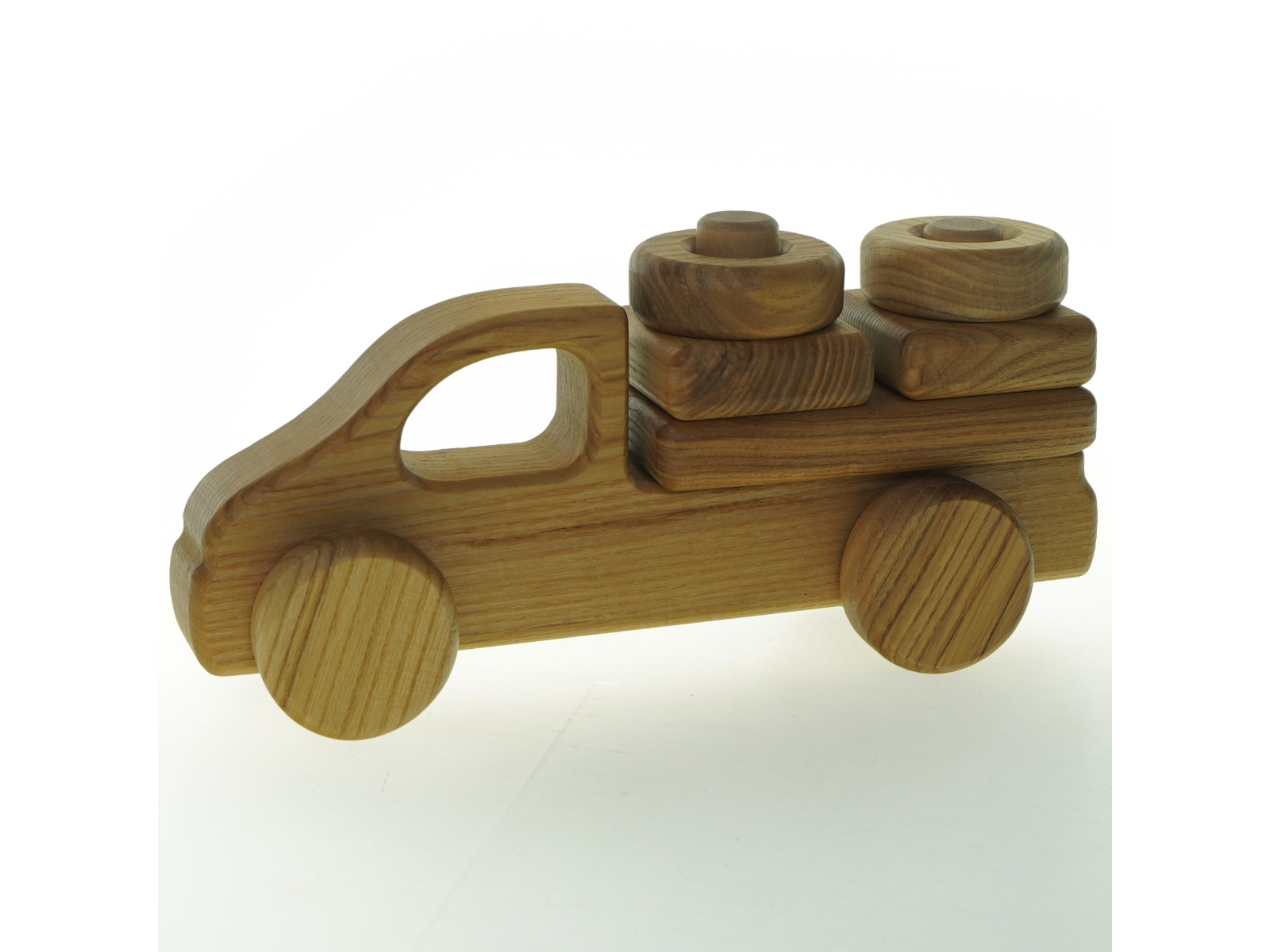 Træbil fra Debresk (str. 26x9 cm)