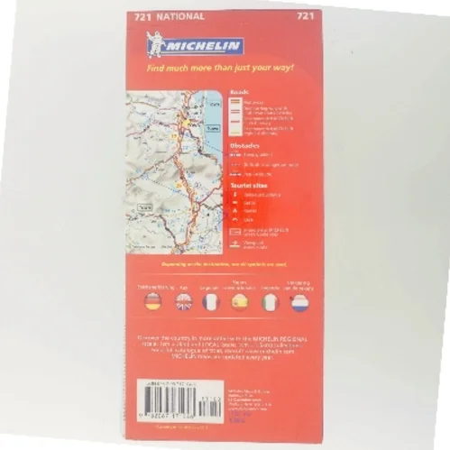 Michelin kort over Frankrig 2012 fra Michelin (Bog)