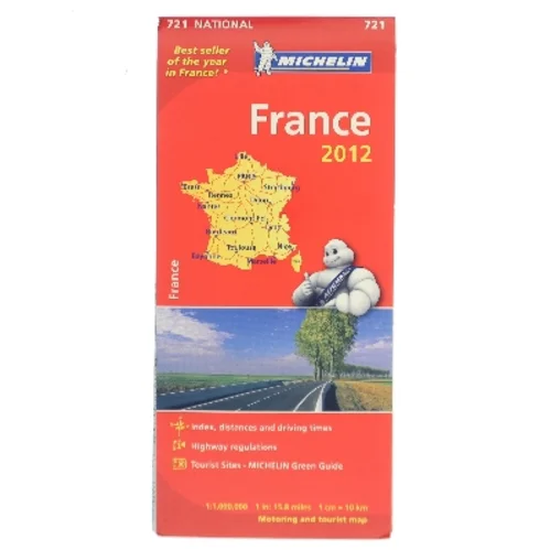 Michelin kort over Frankrig 2012 fra Michelin (Bog)