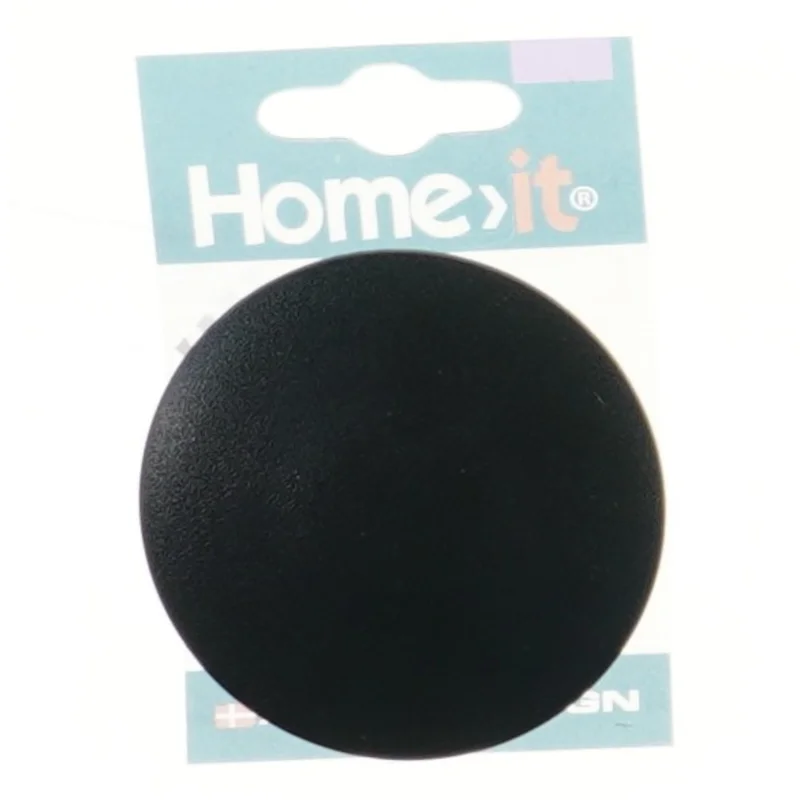 Sort møbelknop (str. 8 cm)